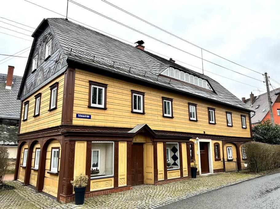 Rustikales Studio-Apartment Blockstube Im Haus Selma Großschönau エクステリア 写真
