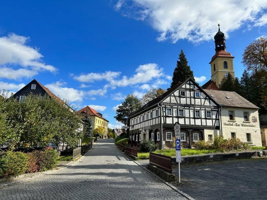 Rustikales Studio-Apartment Blockstube Im Haus Selma Großschönau エクステリア 写真