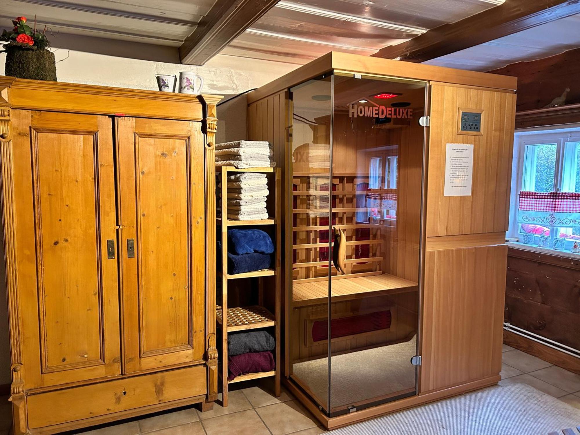 Rustikales Studio-Apartment Blockstube Im Haus Selma Großschönau エクステリア 写真